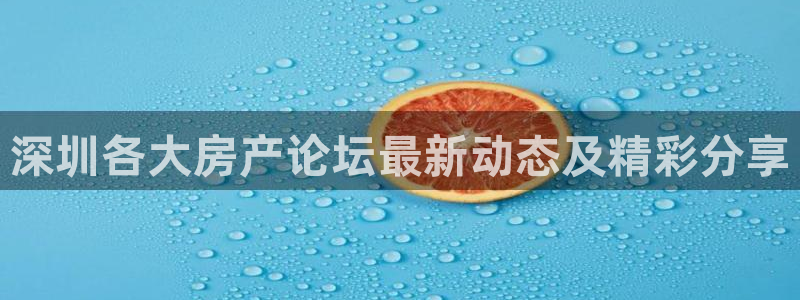 新宝5官方：深圳各大房产论坛最新动态及精彩分享