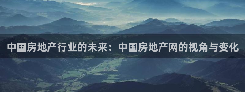 新宝5娱乐登陆：中国房地产行业的未来：中国房地产网的视角与变