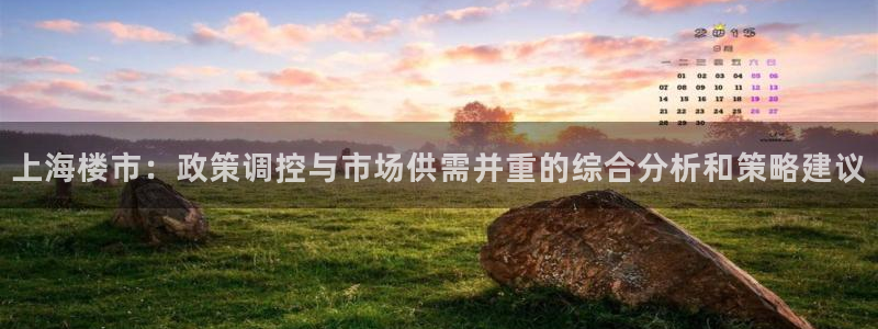 新宝5手机登陆：上海楼市：政策调控与市场供需并重的综合分析和