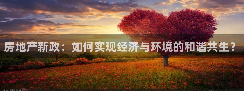 新宝5策略：房地产新政：如何实现经济与环境的和谐共生？