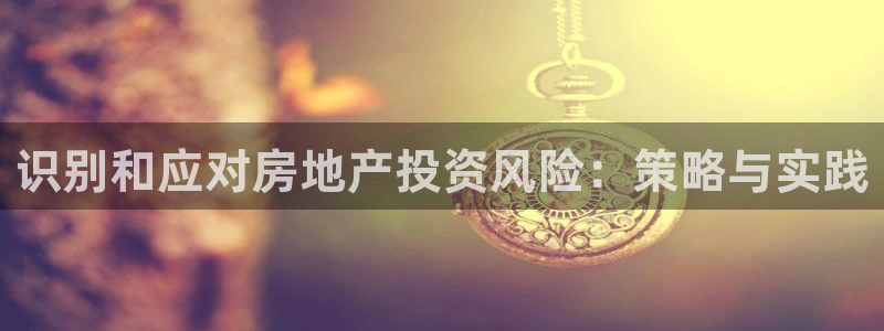 新宝5球维33 300：识别和应对房地产投资风险：策略与实践