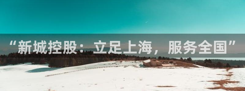 新宝5开好：“新城控股：立足上海，服务全国”