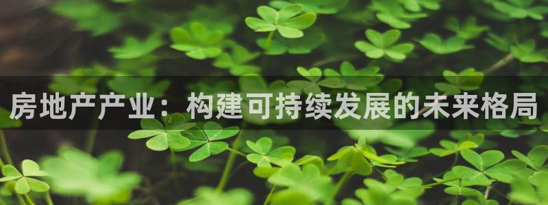 新宝5测速下载：房地产产业：构建可持续发展的未来格局