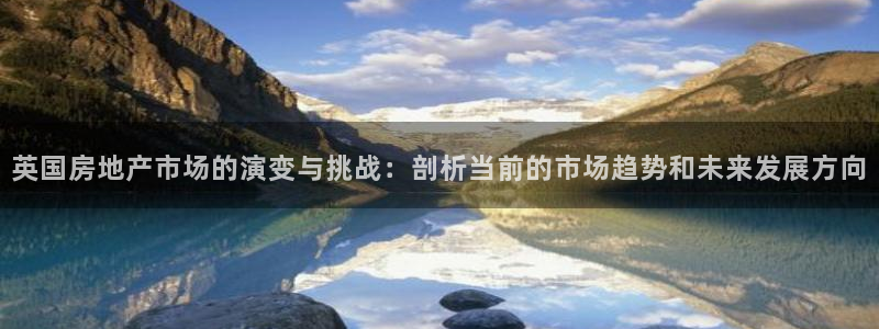 新宝娱乐5入口：英国房地产市场的演变与挑战：剖析当前的市场趋