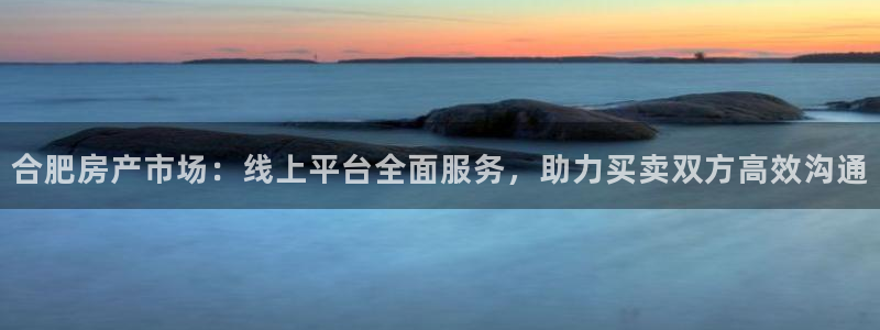 新宝5注册账号：合肥房产市场：线上平台全面服务，助力买卖双方