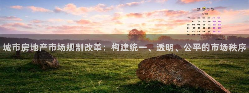 新宝5代理：城市房地产市场规制改革：构建统一、透明、公平的市