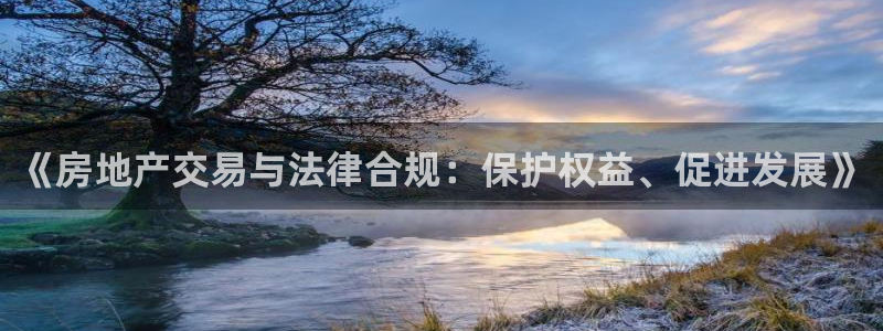 新宝5娱乐同：《房地产交易与法律合规：保护权益、促进发展》