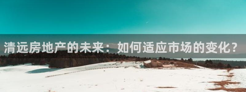 新宝5娱乐代理：清远房地产的未来：如何适应市场的变化？