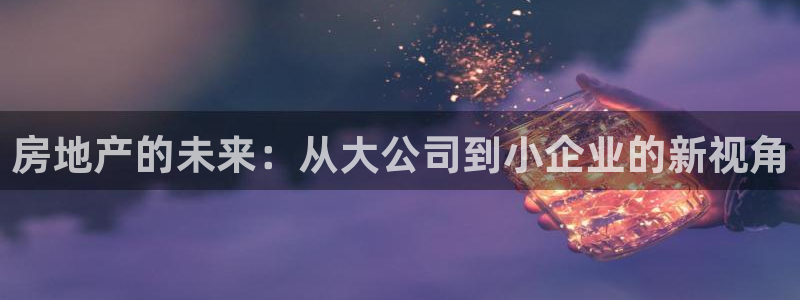 新宝5娱乐多：房地产的未来：从大公司到小企业的新视角